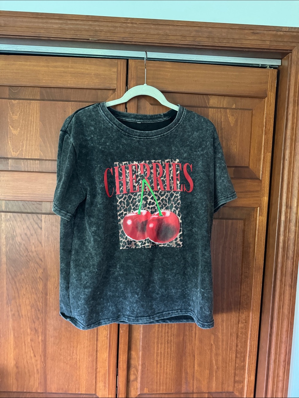 Cherries Graphic Tee - Black